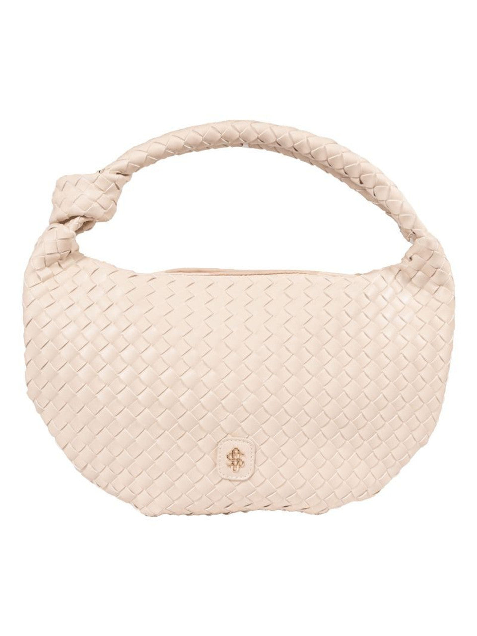 Knot Handle Woven Purse