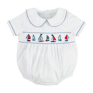 Boy Sailboat Bubble Outfit