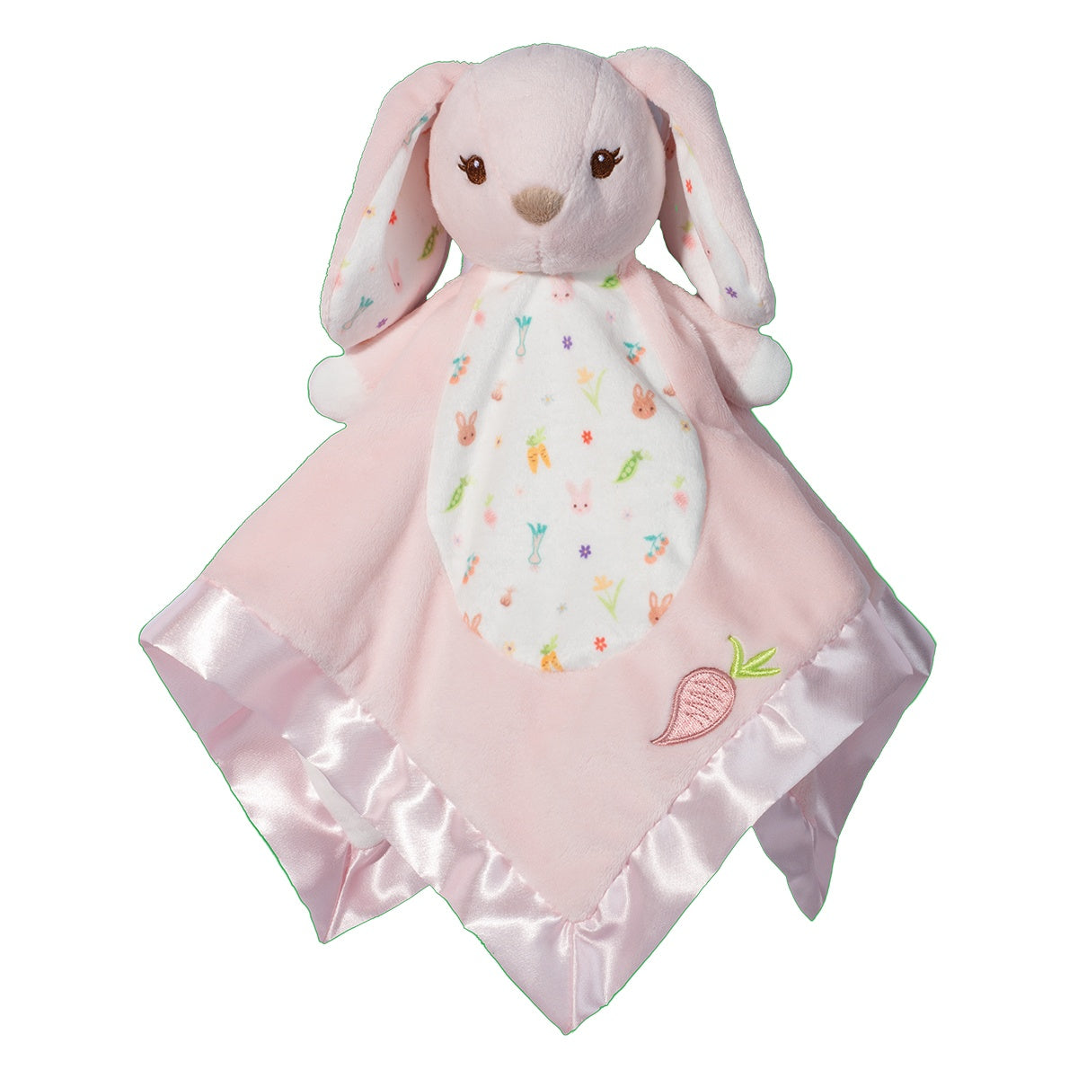A pink bunny animal snuggler.