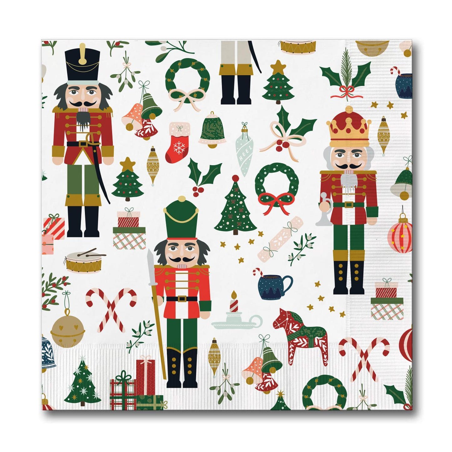 Christmas Cocktail Napkin - Traditional Nutcracker