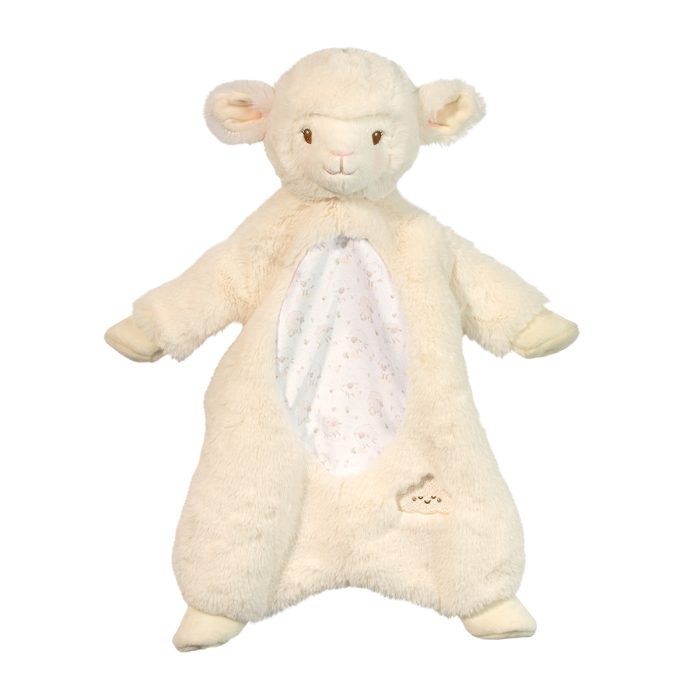 A lamb sshlumpie doll and blanket combined.