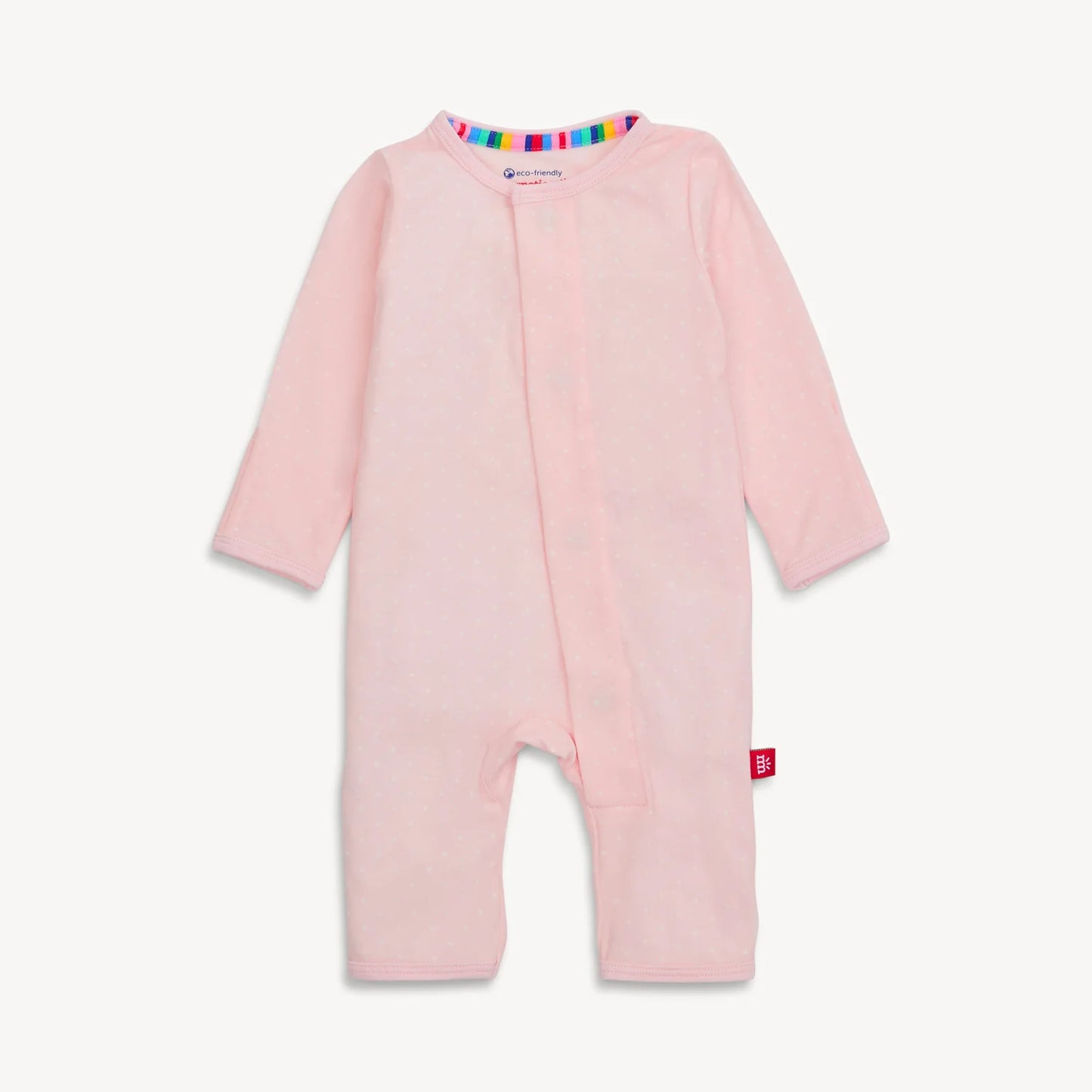 Pin Dot Pink Modal Magnetic Coverall