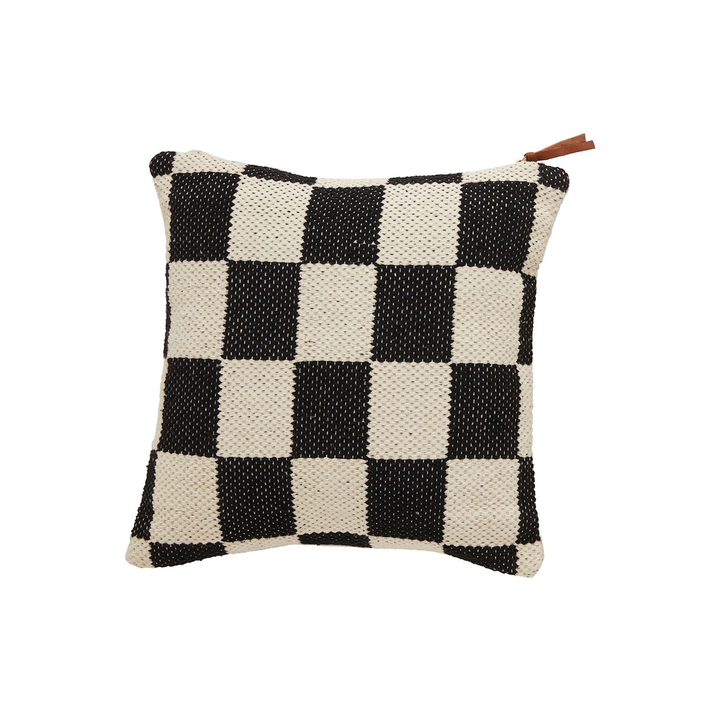 Square Dhurrie Check Pillow