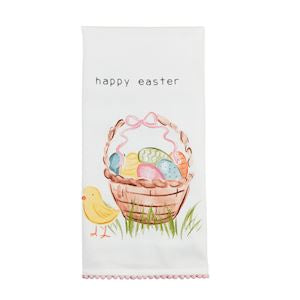 Happy Easter Basket Tea Towel