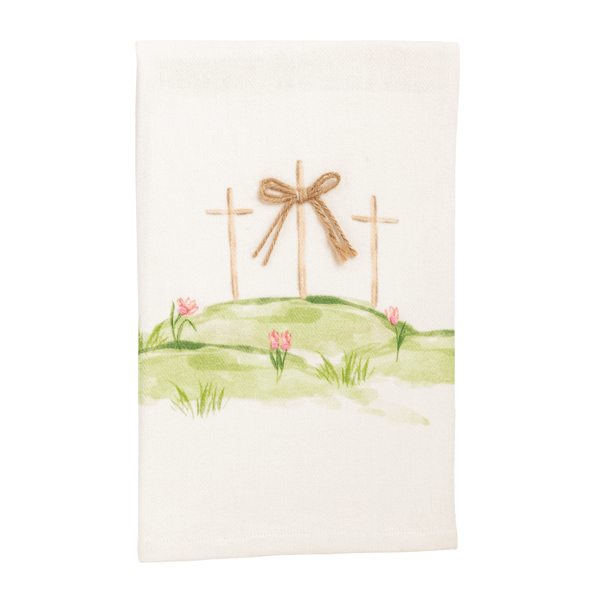 Easter Three Crosses Printed Towel