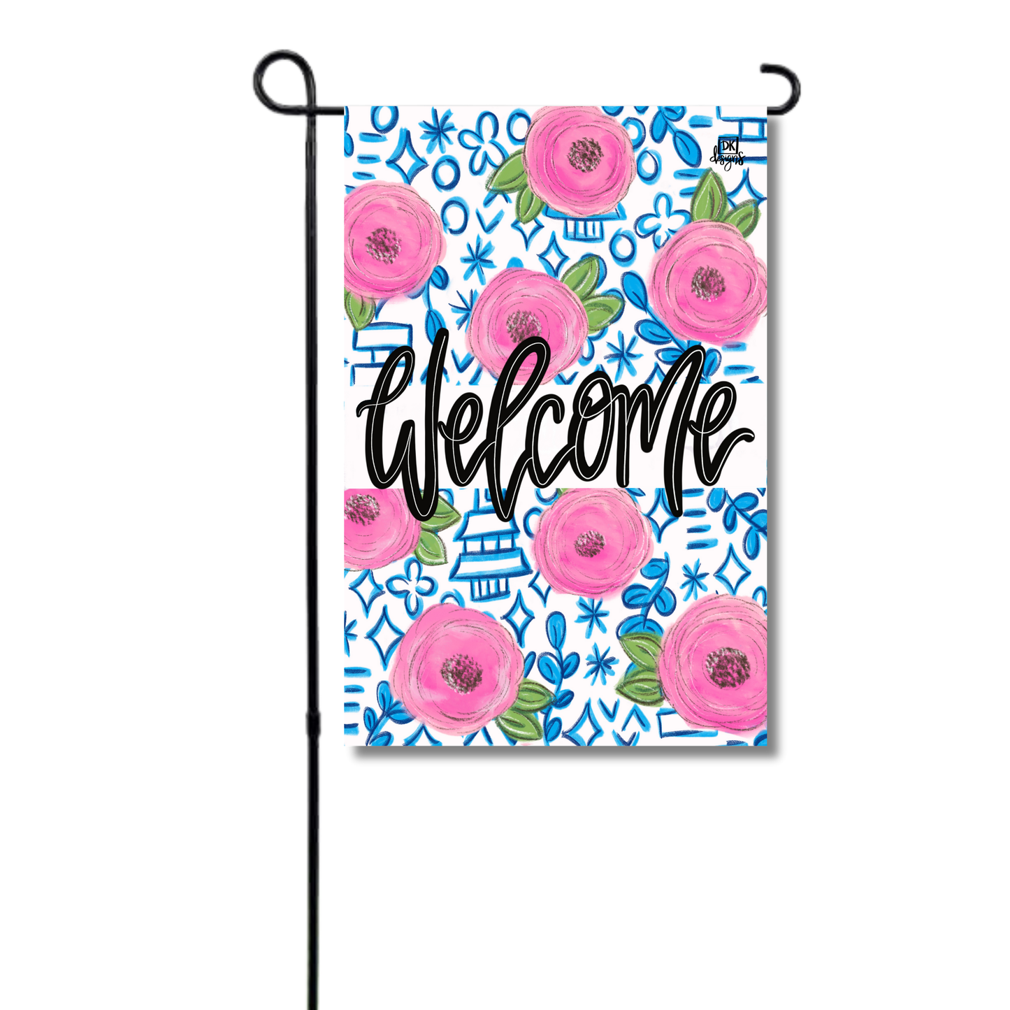 Chinoiserie Vinyl Garden Flag