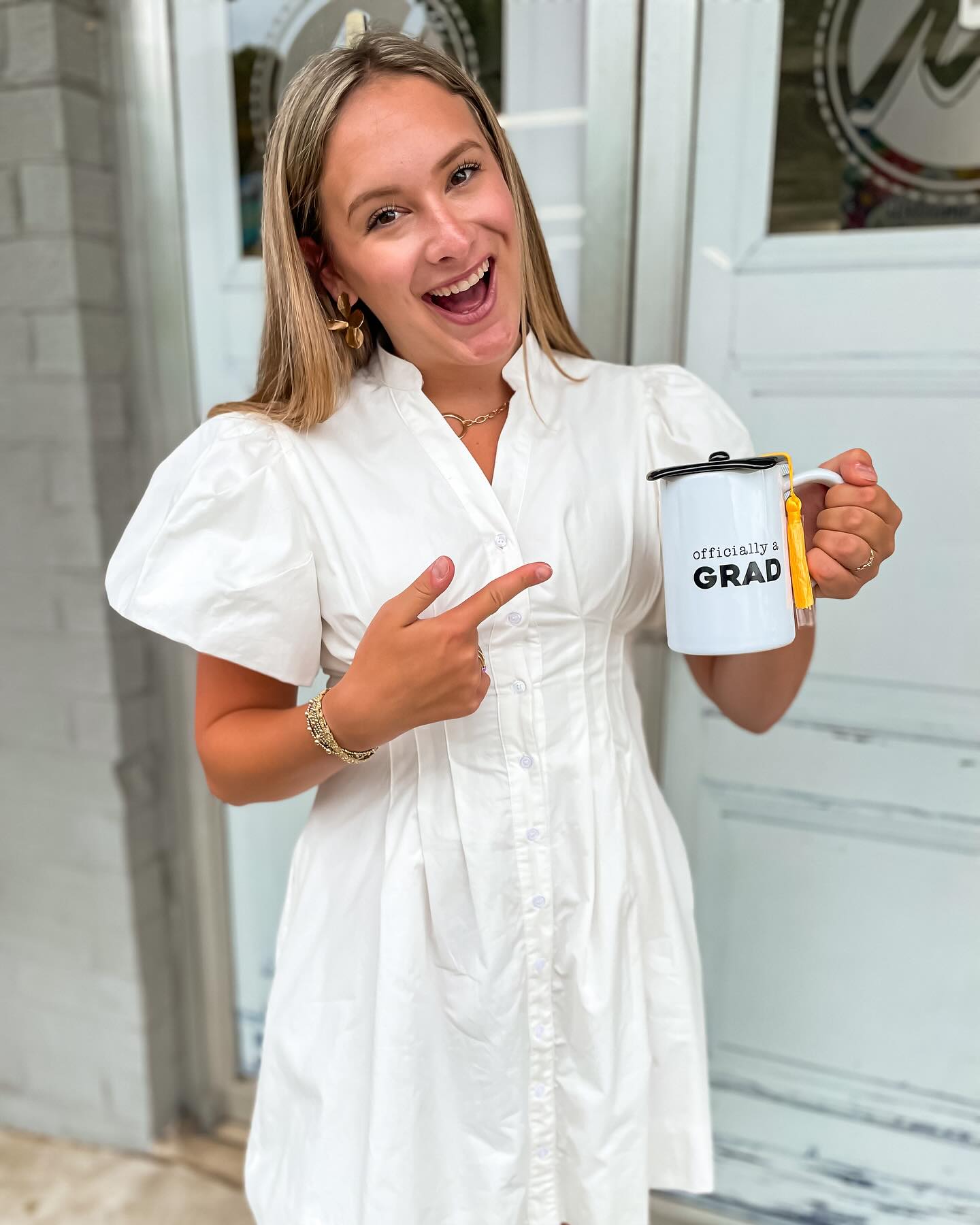 Gradution Mug With Lid- 17oz