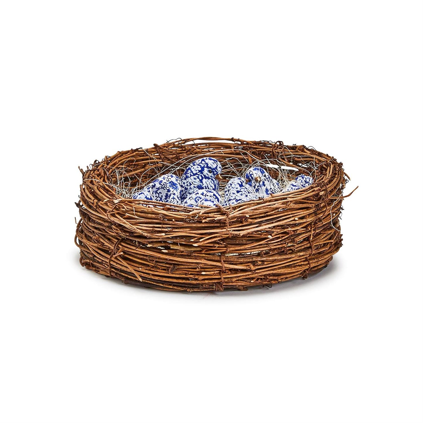 Chinoiserie Blue Robin Decorative Bird