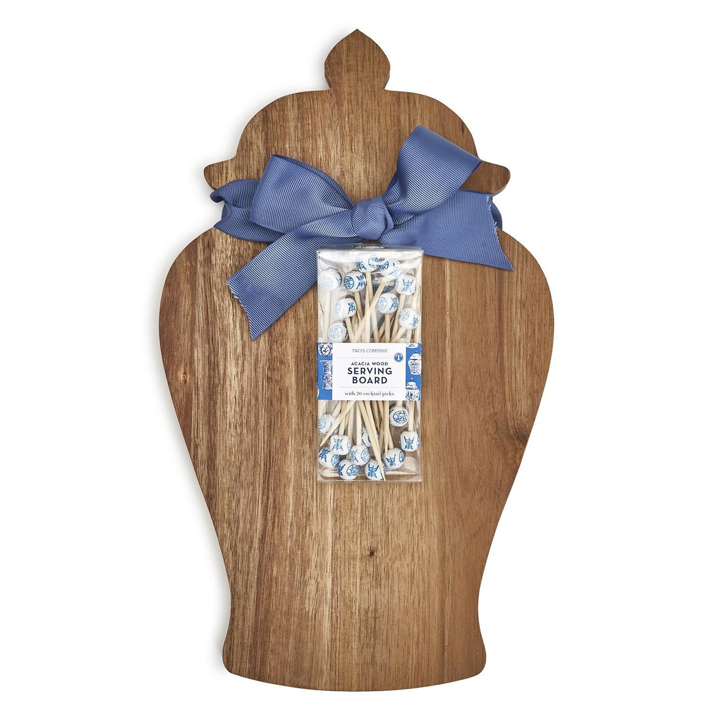 Ginger Jar Shape Charcuterie with Decorative Tooth Picks