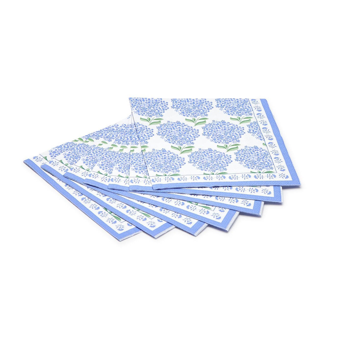 Hydrangea 3-Ply Paper Cocktail Napkin