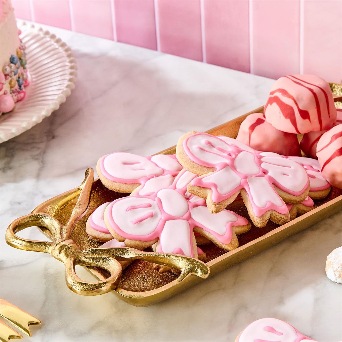 Gold Bow Tray