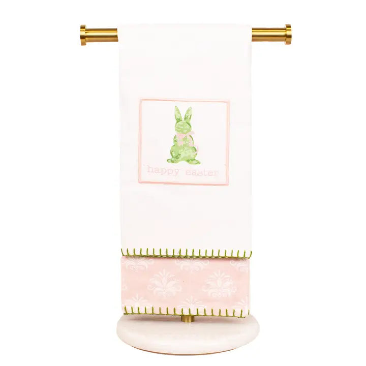 Kiara Boxwood Bunny Hand Towels - Set of 2