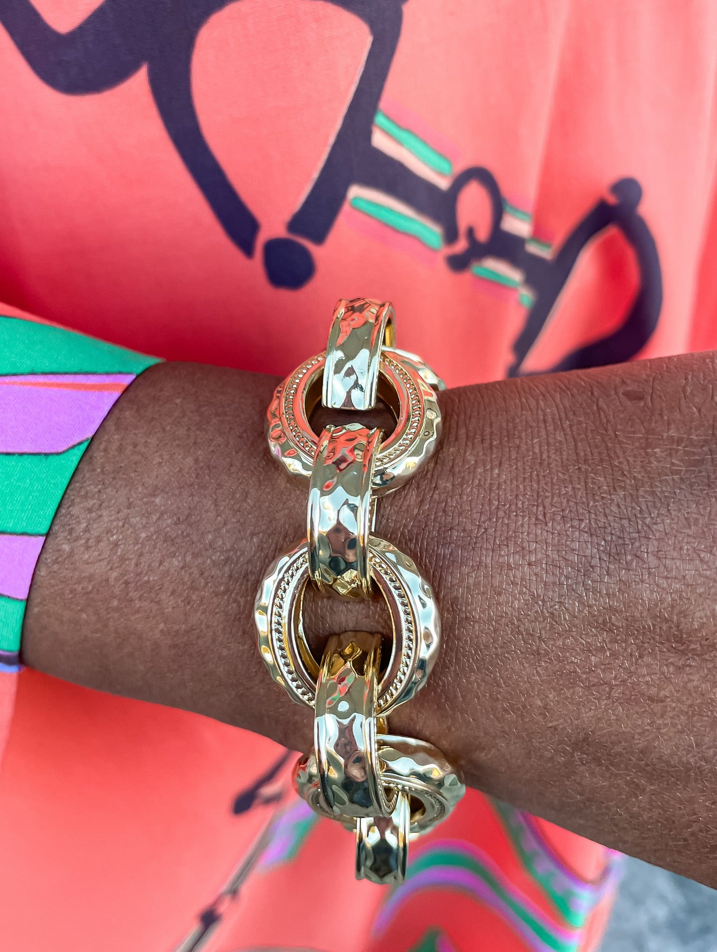 Chunky Gold Chain Link Bracelet