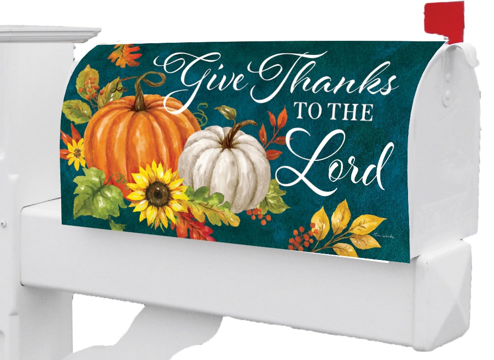 Mailbox Cover- Give Thanks Pumpkin