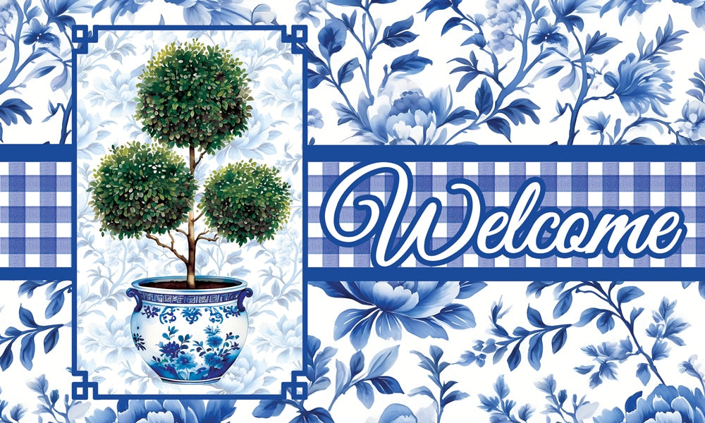 Mat- Chinoiserie Topiary