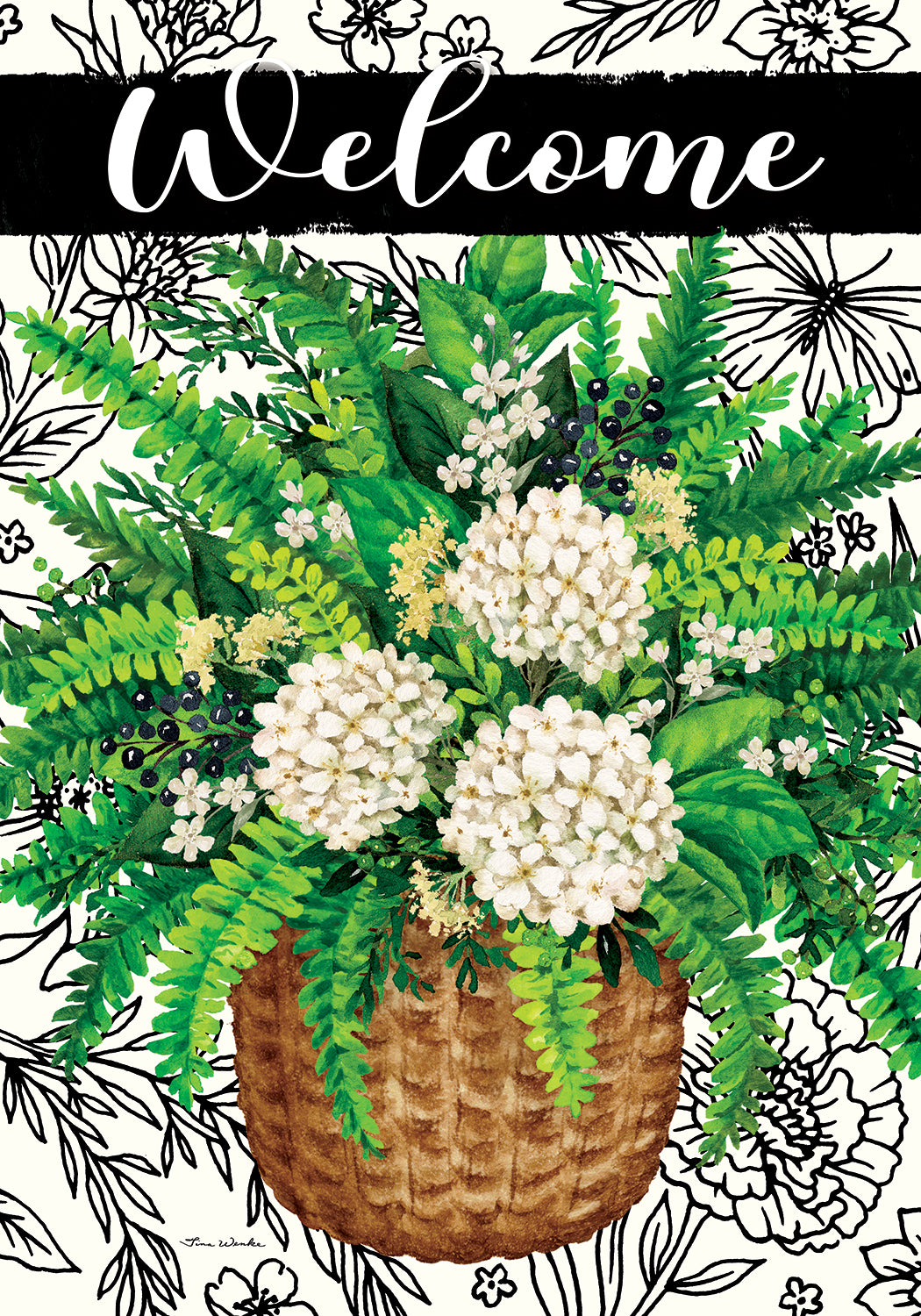 Garden Flag- Elegant Fern