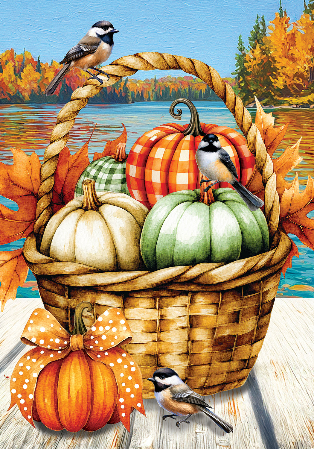 Garden Flag- Dock Basket
