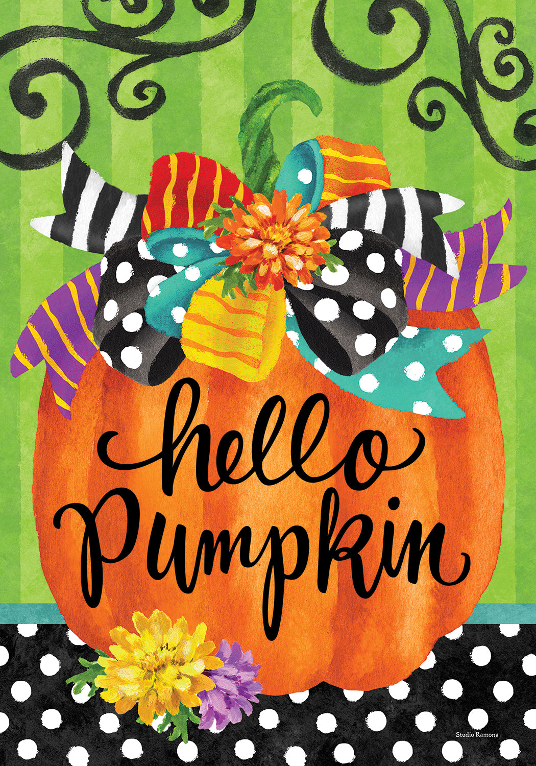 House Flag- Hello Pumpkin