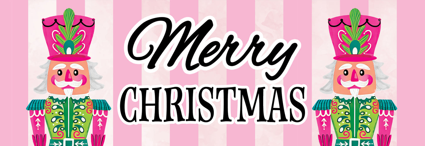 Signature Sign- Pink-Green Nutcrackers