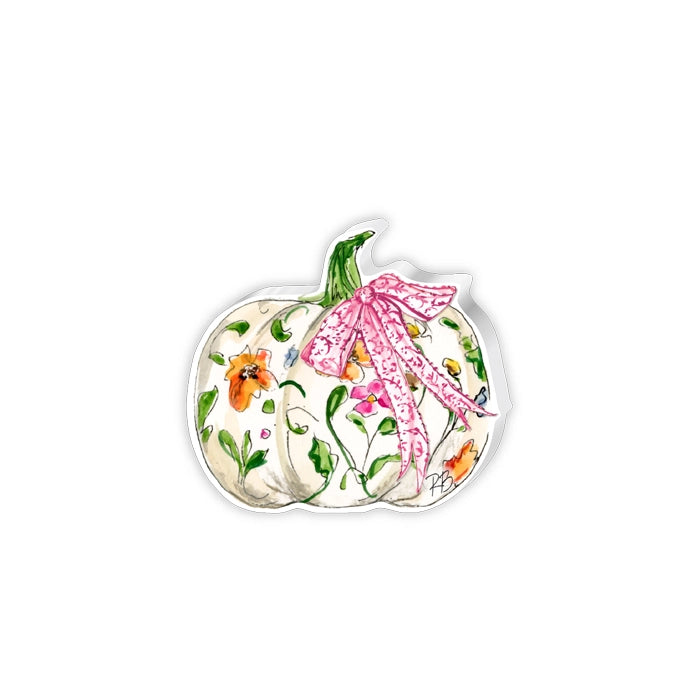 Floral Pumpkin with Pink Chinoiserie Bowsmall Acrylic Art