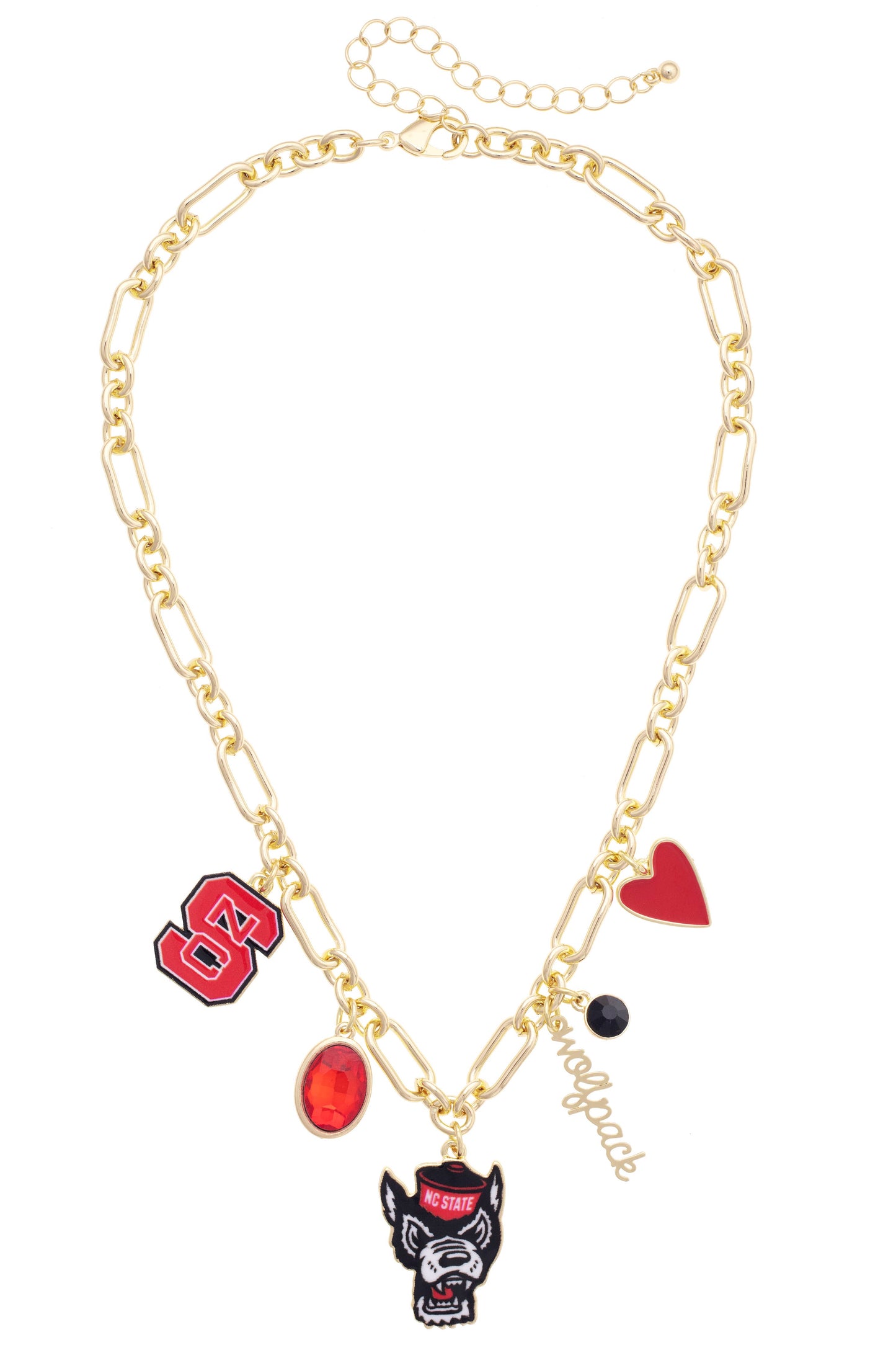 North Carolina State Wolfpack Charm Necklace