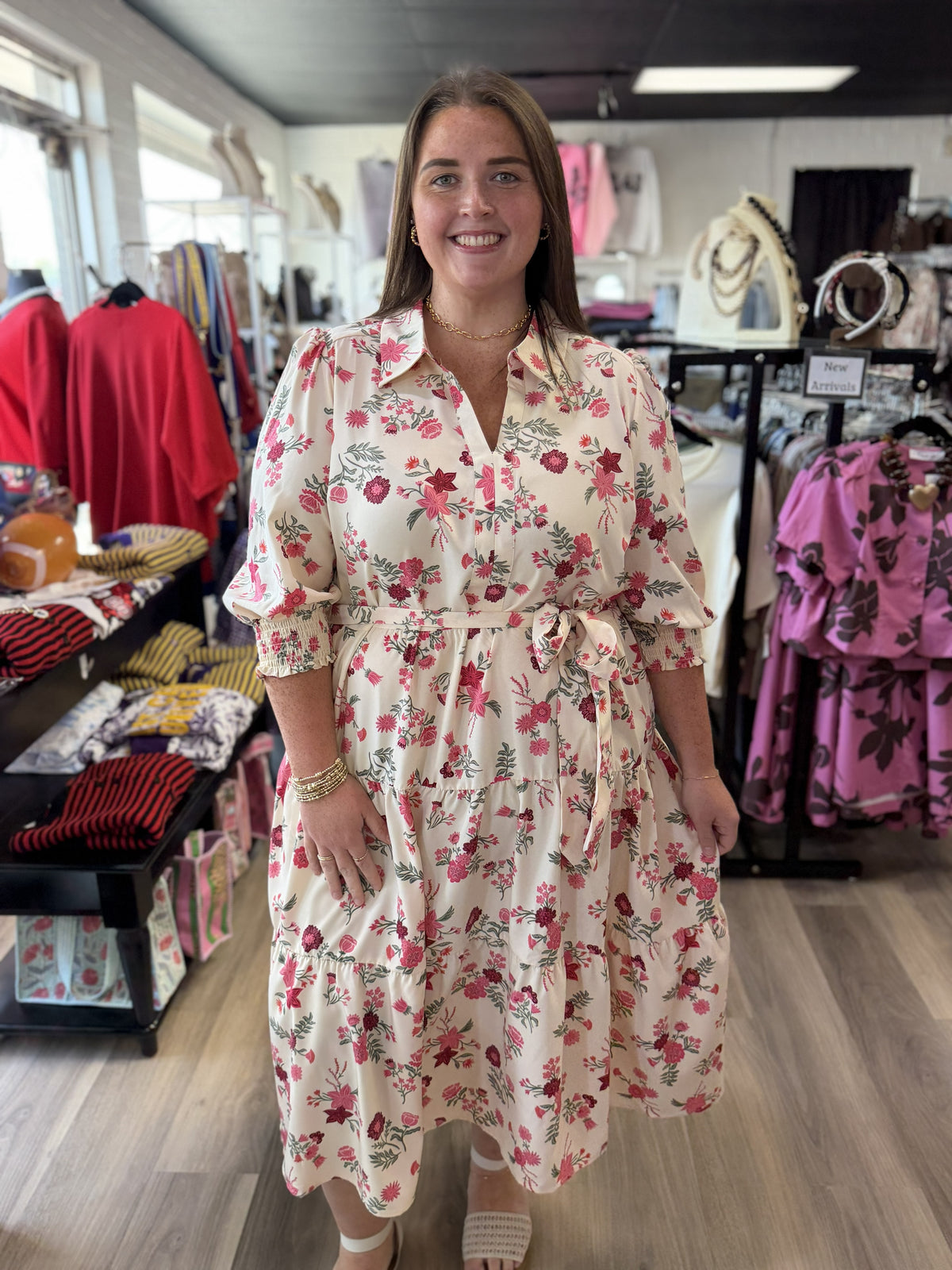 Eleanor Mistflower Pink Dress