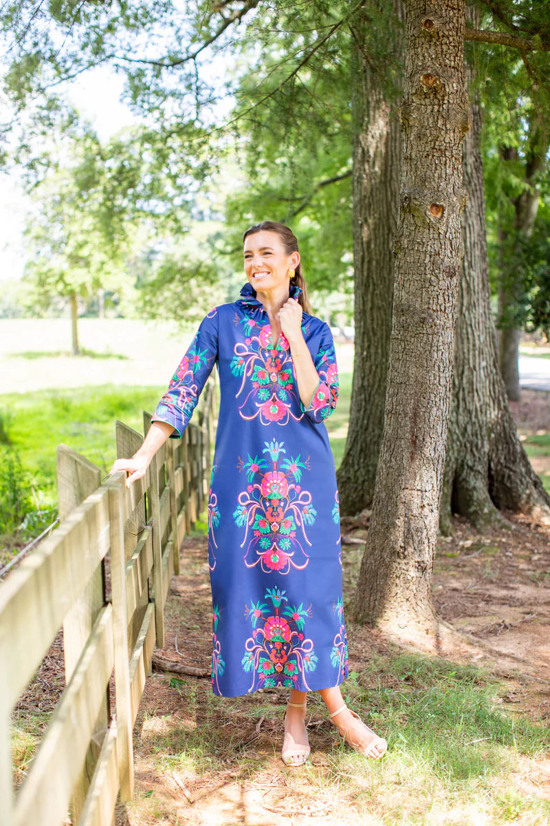 House of MBR Aramenta Blue Bouvier Long Dress