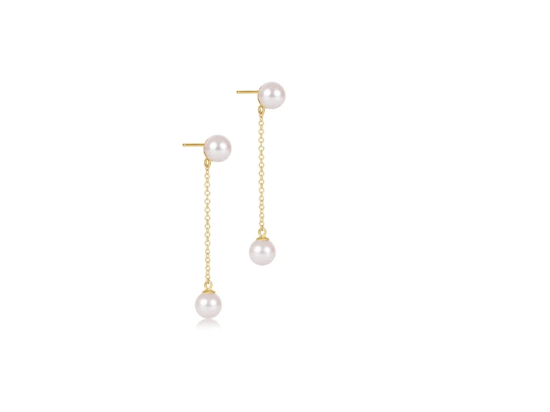 Enewton - Simplicity Chain Gold Drop - Pearl