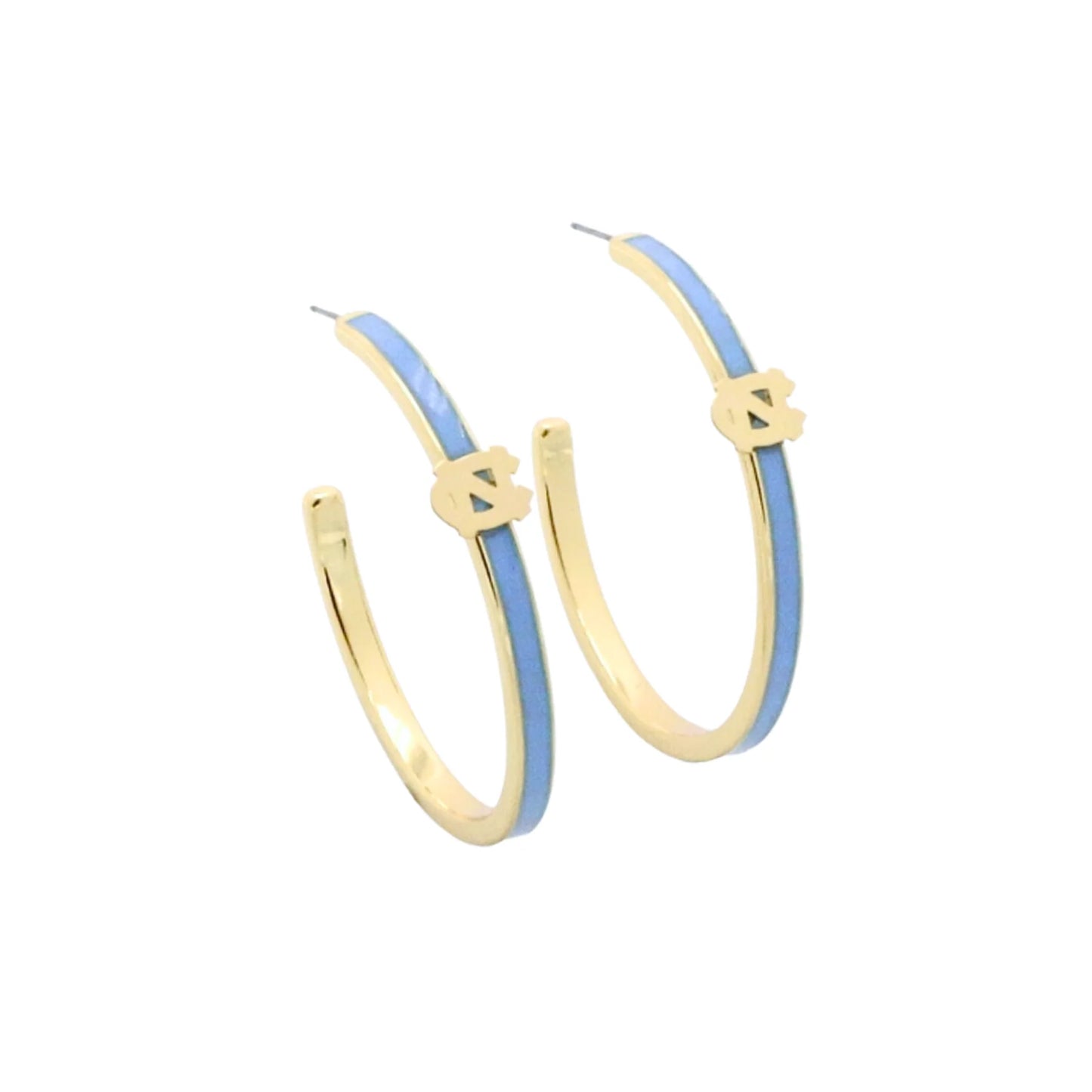 North Carolina Logo Hoop Earrings