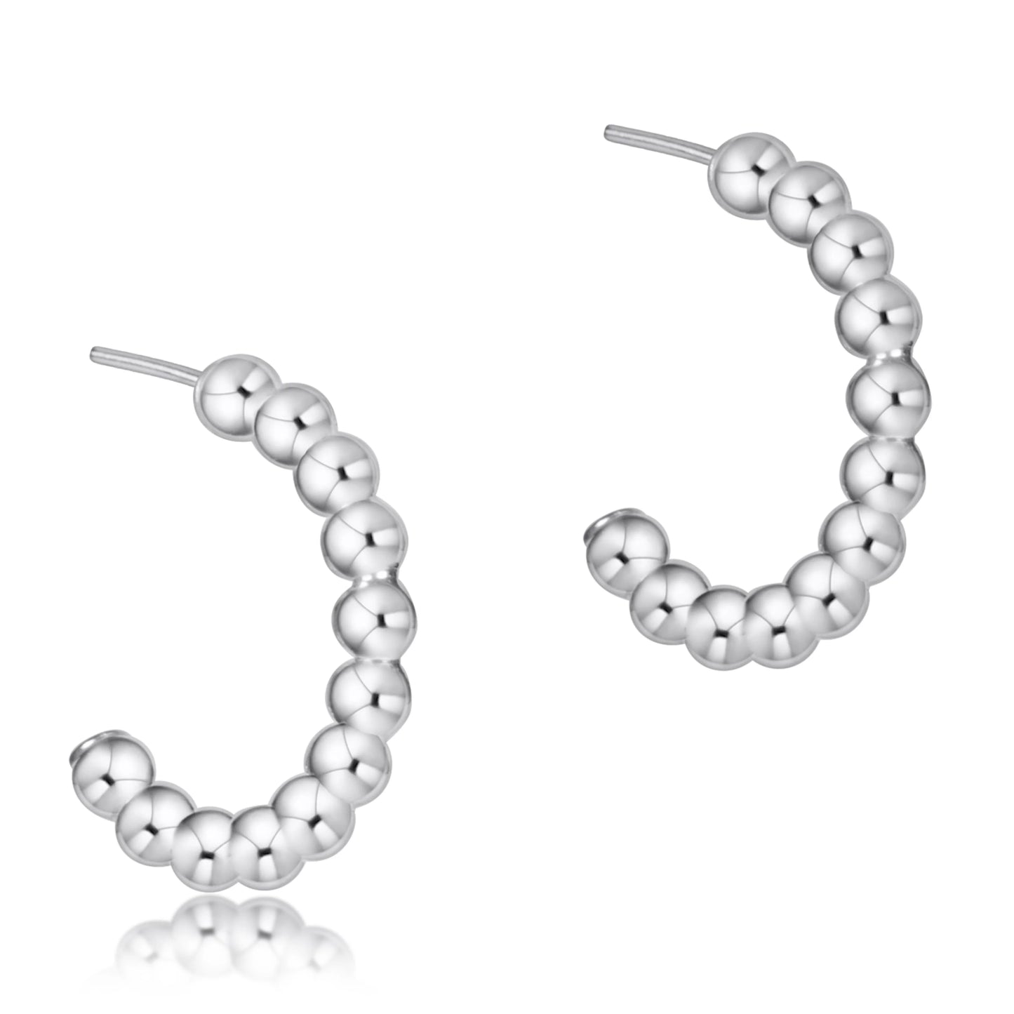 Enewton - Beaded Classic 1" Post Hoop - 3mm Sterling