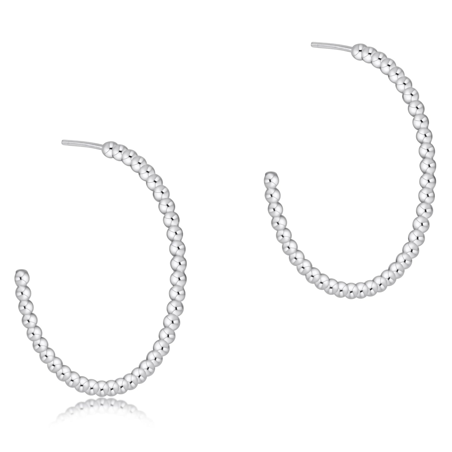 Enewton - Beaded Classic 1.25" Post Hoop - 2mm Sterling