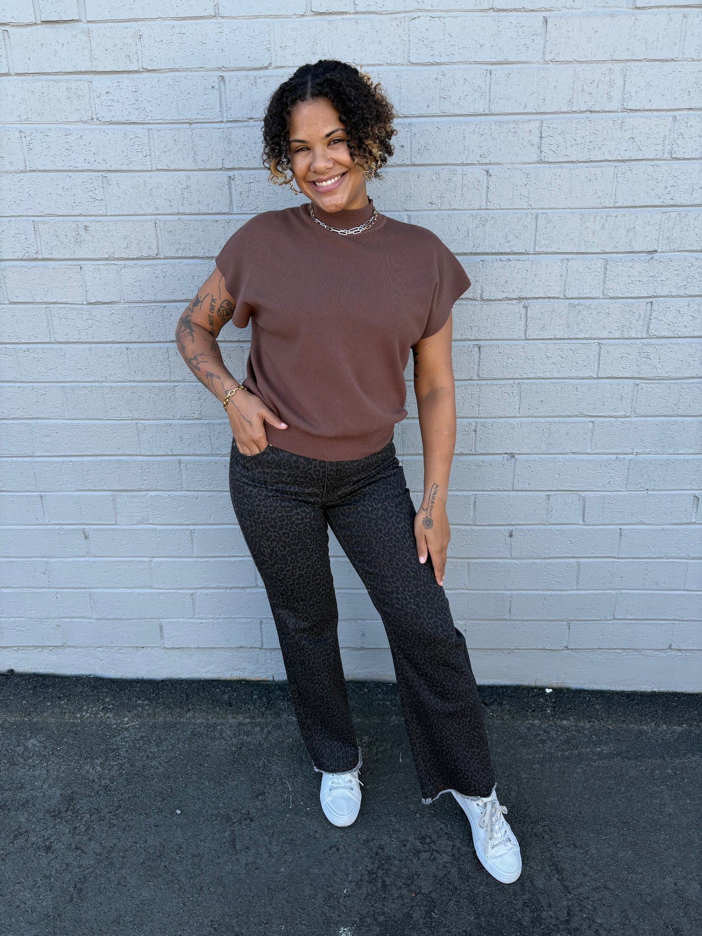 Jett Wide Leg Fray Hem Pants