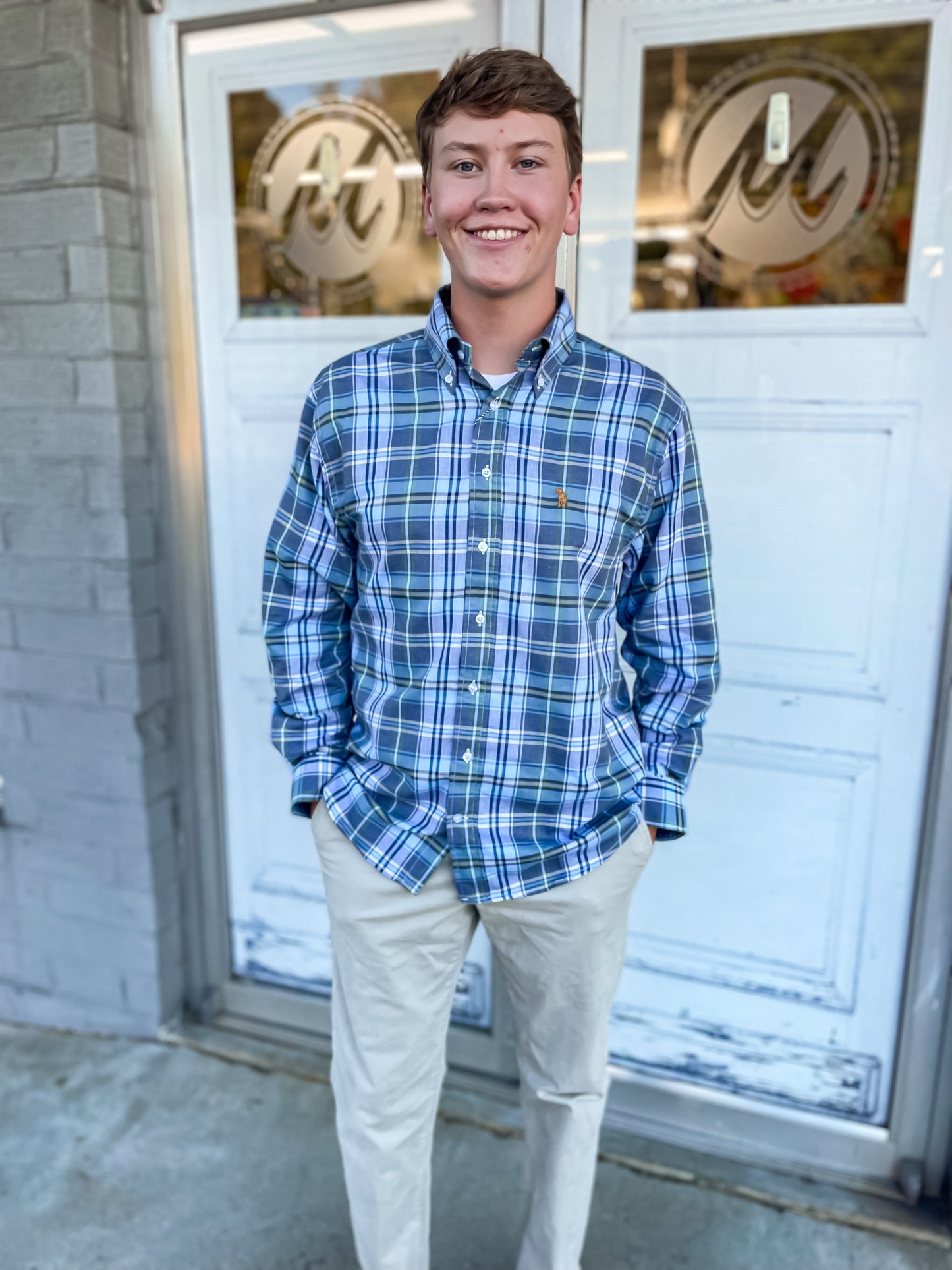 Men's Outland Plaid Button Down Shirt