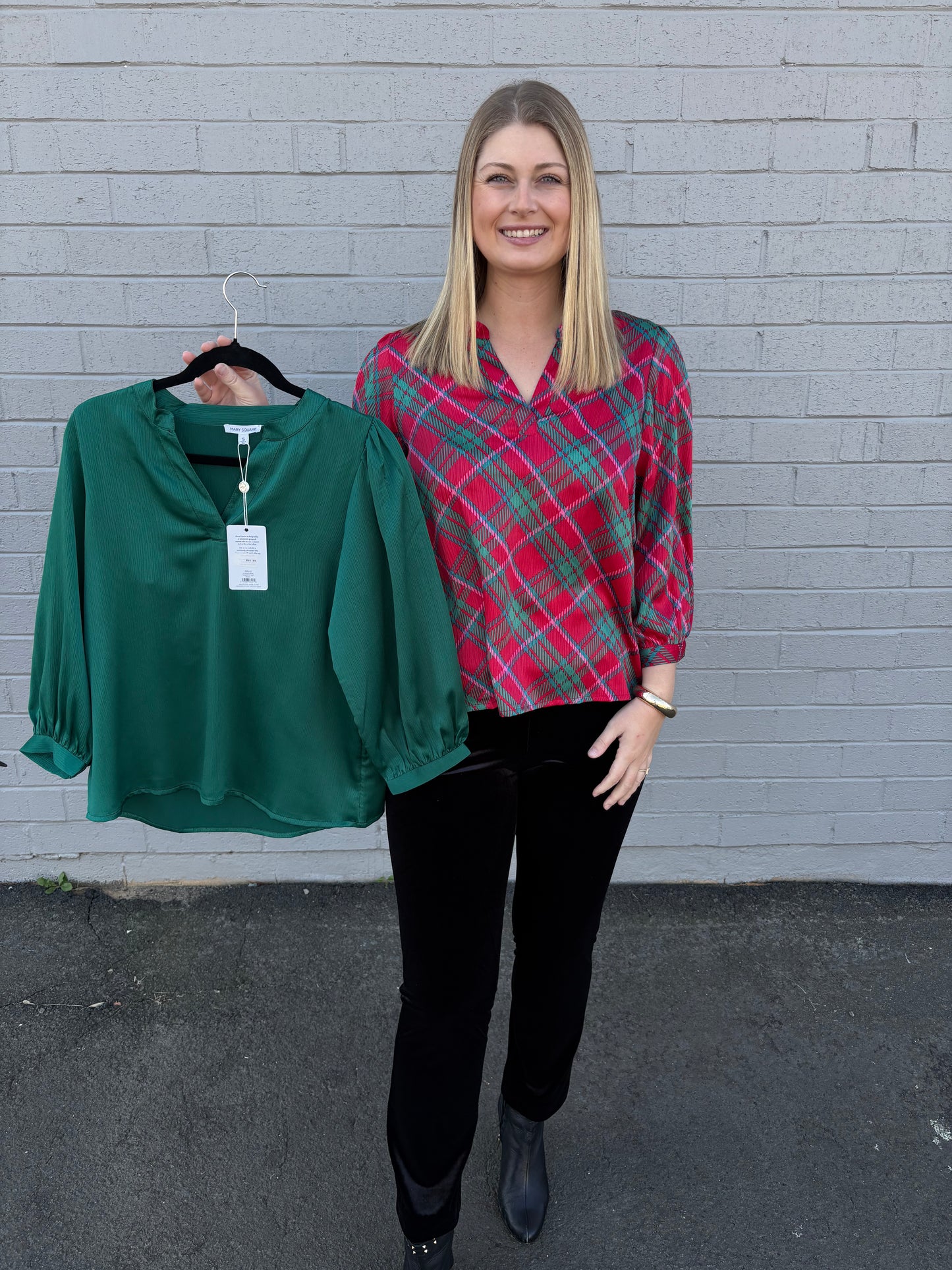 Tamryn Plaid About You Pink Top