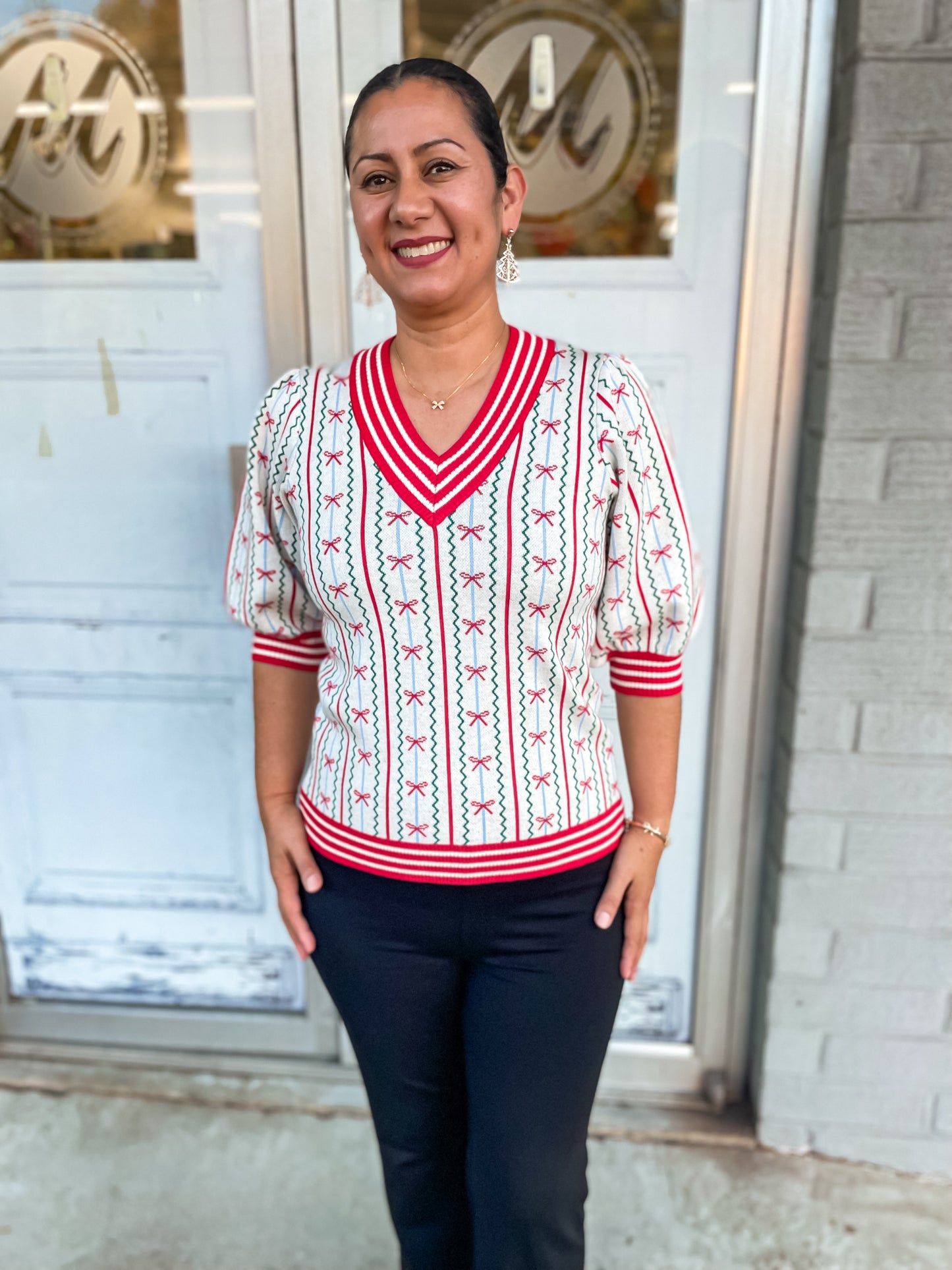 Faith in a Bow Sweater