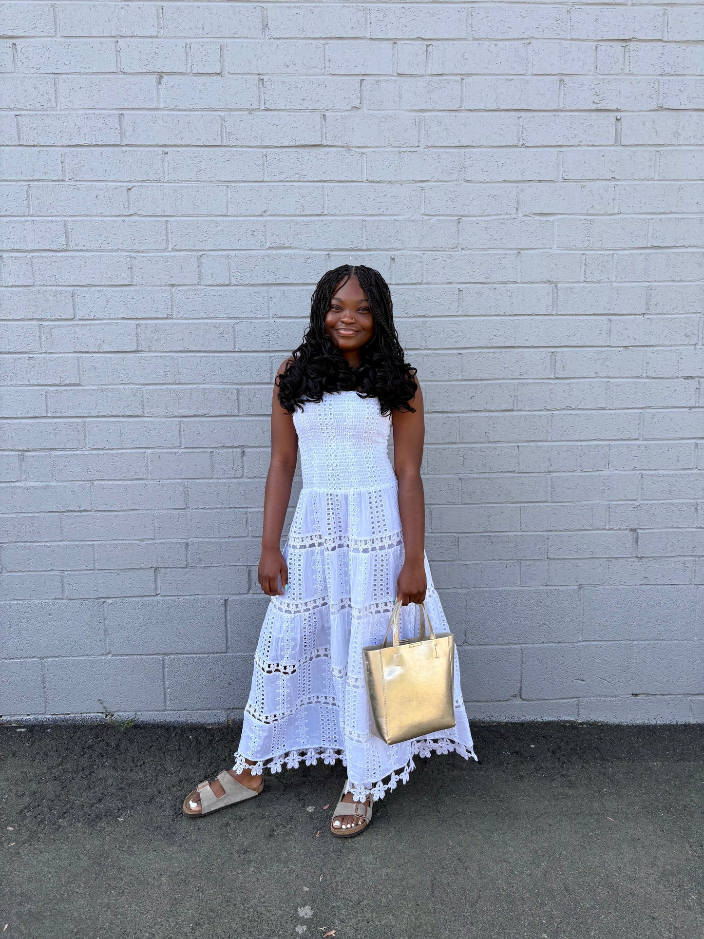 Schiffli Dress