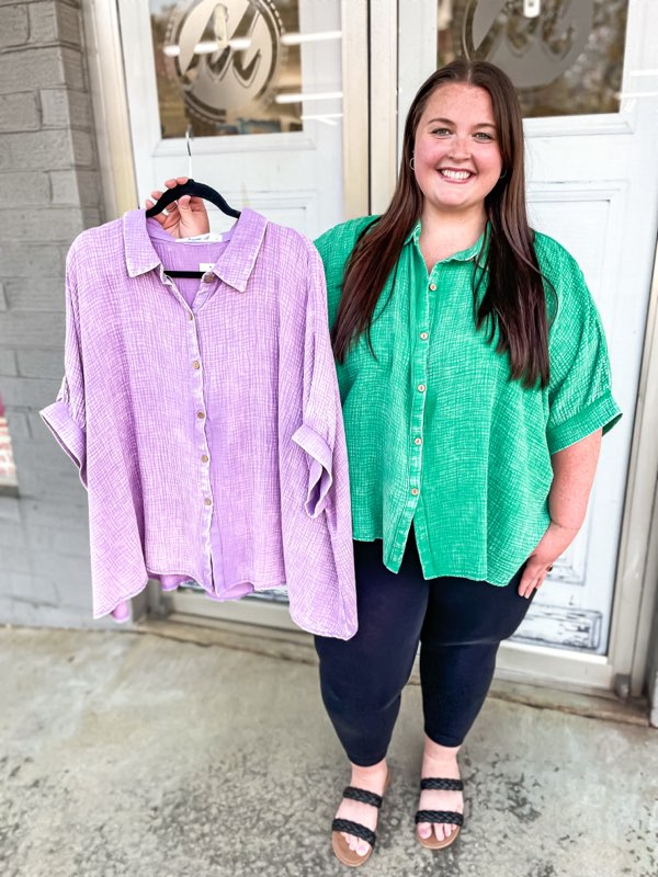 Marlowe Button Top
