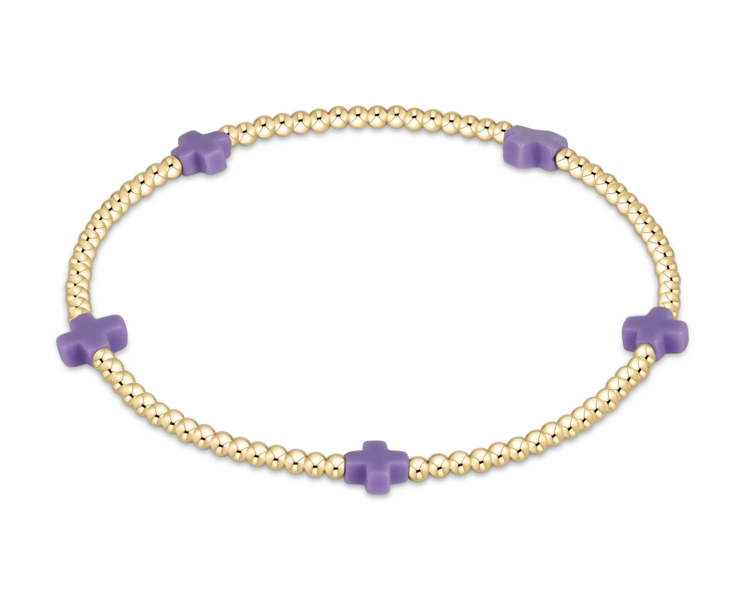 Enewton - Signature Cross Small 2mm gold Bracelet