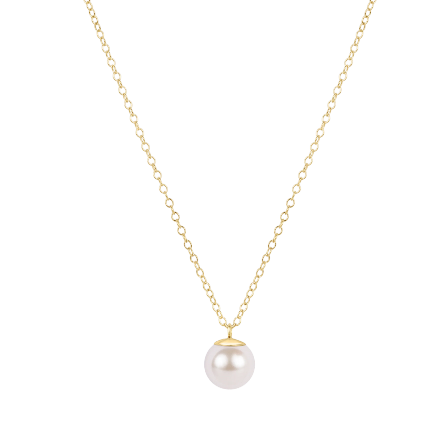 Enewton - 16" Necklace Gold - Classic Pearl 8mm Charm