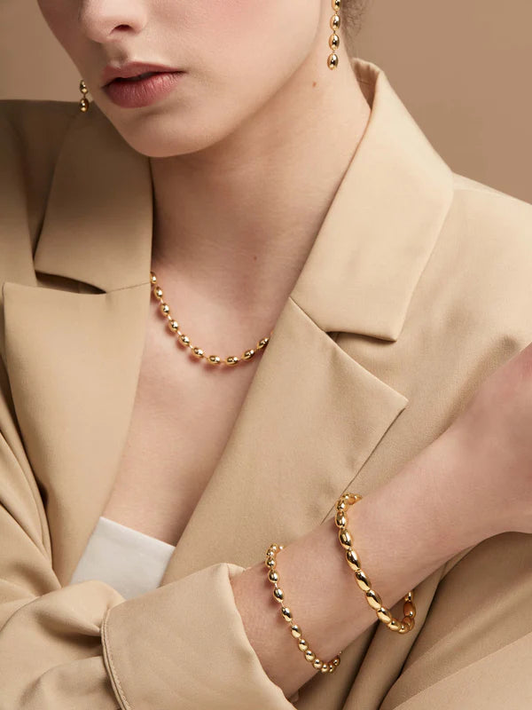 Metal Magnet Bead Bracelet