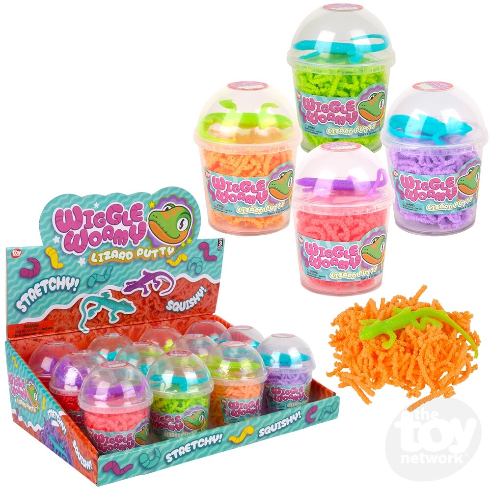Wiggle Wormy Lizard Putty