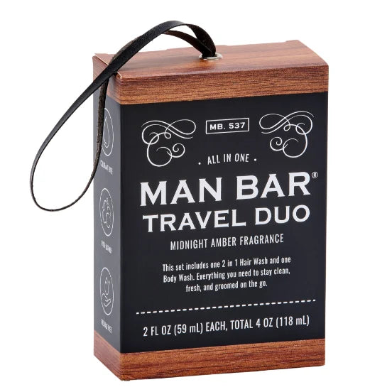 Man Bar Travel Duo - Hair and Body Wash