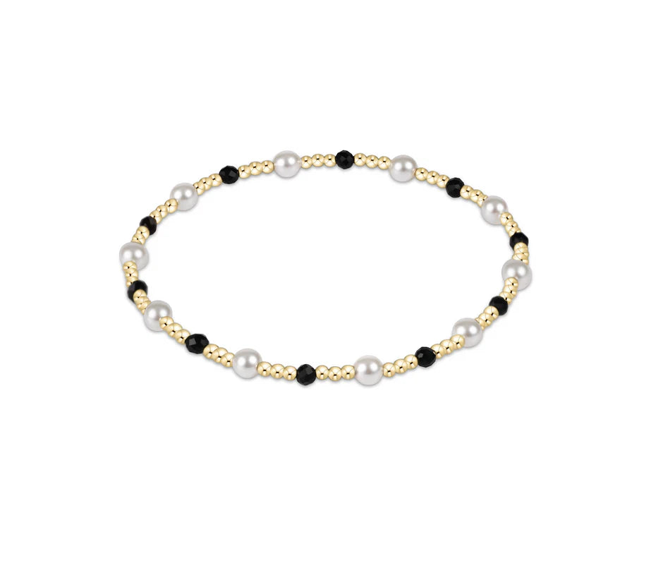 Extends - Pearl Sincerity Pattern 4mm Bead Bracelet - Gemstone