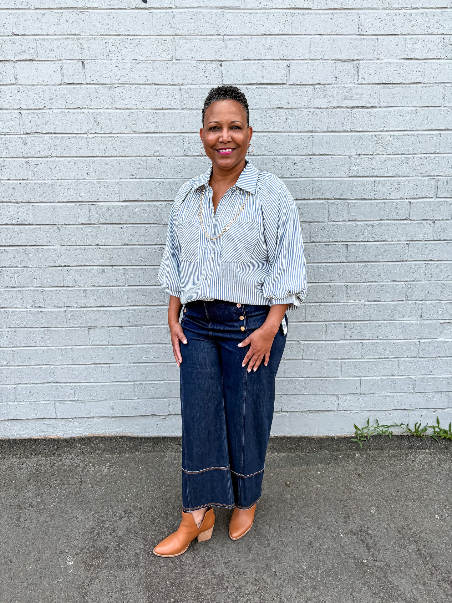 Delilah Button Top
