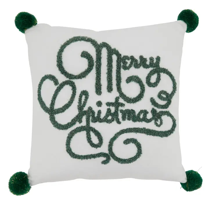 Merry Christmas Design Throw Pillow