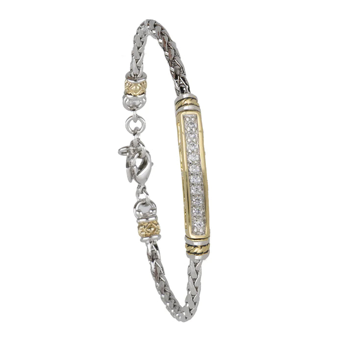 Petite Pavé - Bar Single Strand Bracelet