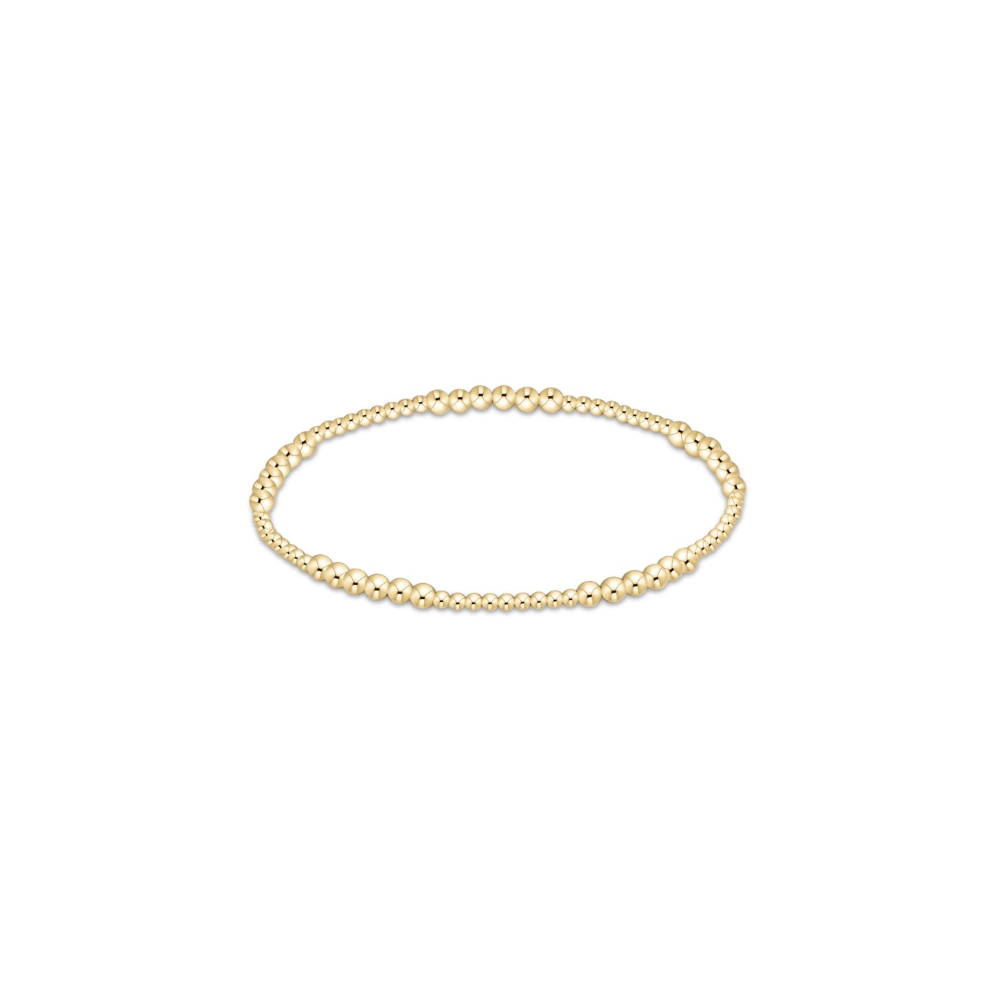 Classic Blissful Pattern Bead Bracelet - Gold