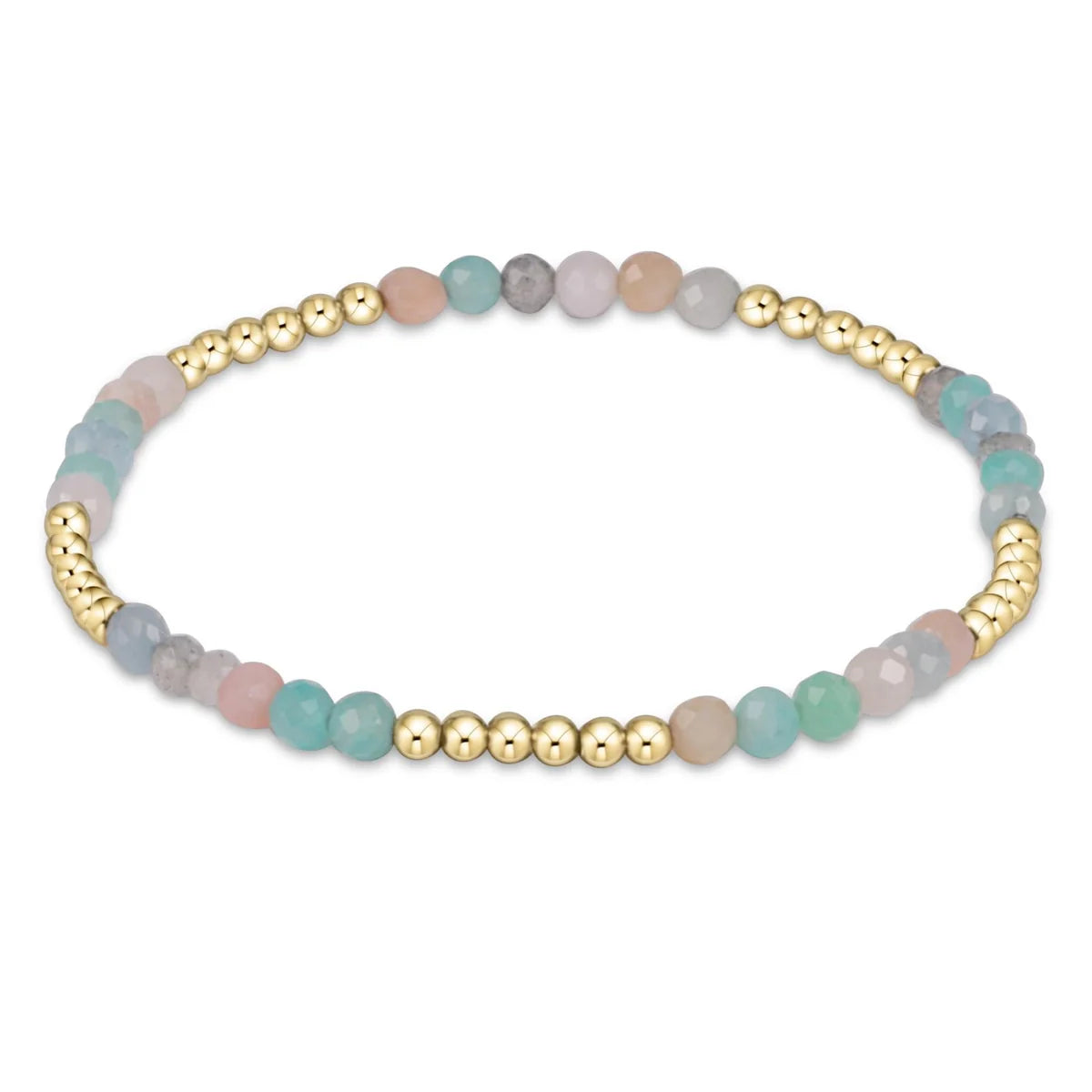 Blissful Pattern 2.5mm Bead Bracelet - Gemstone