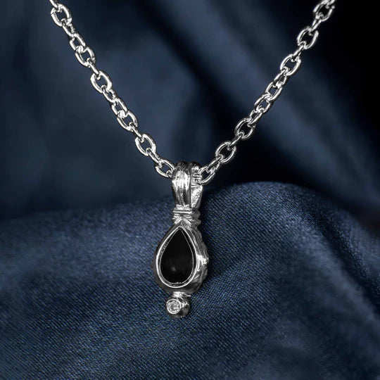 Black Onyx Opal Necklace