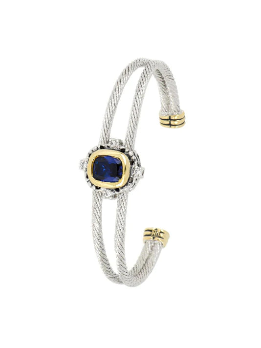 Nouveau Collection Simplicity Oval Double Wire Bracelet